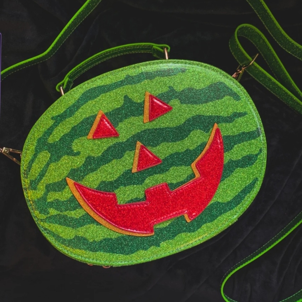 Backstitch Bruja Spooky Watermelon Bag